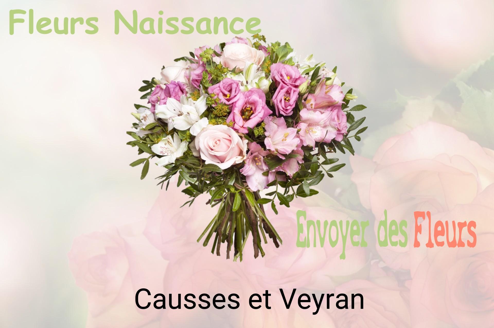 Bouquet de fleurs de naissance livré à Causses-et-Veyran